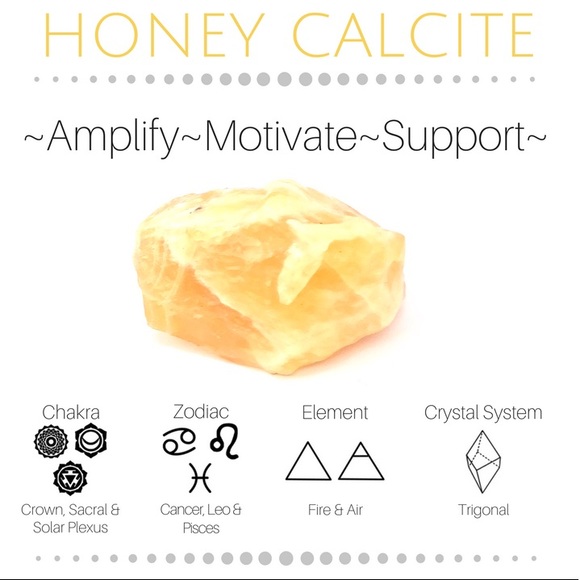 Honey Calcite Crystal Bracelet w/ charm - Picture 4 of 5